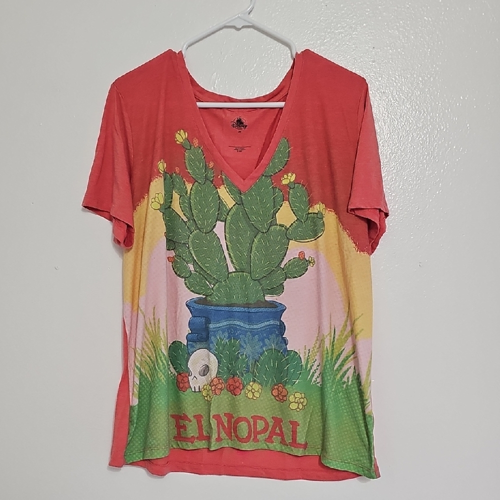 Disney Coco El Nopal Cactus Tee - Red and Green